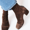 Victoria | Botas de tacón con puntera cuadrada