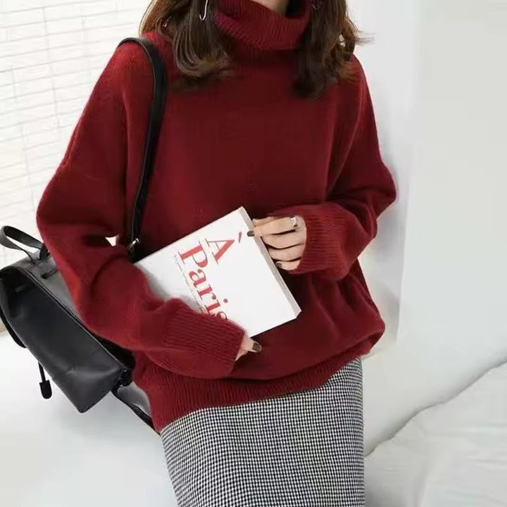Elena - Jersey de cuello alto elegante