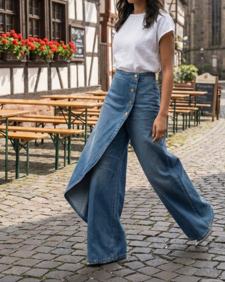 Martina Soler | Pantalones vaqueros con vuelta