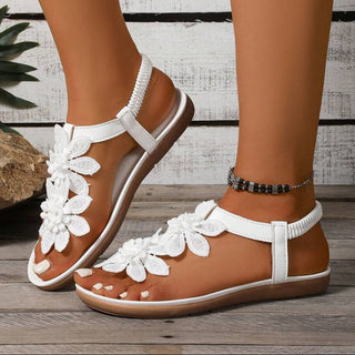 Fiorella | Sandalias Ortopédicas con Flores Aplicadas