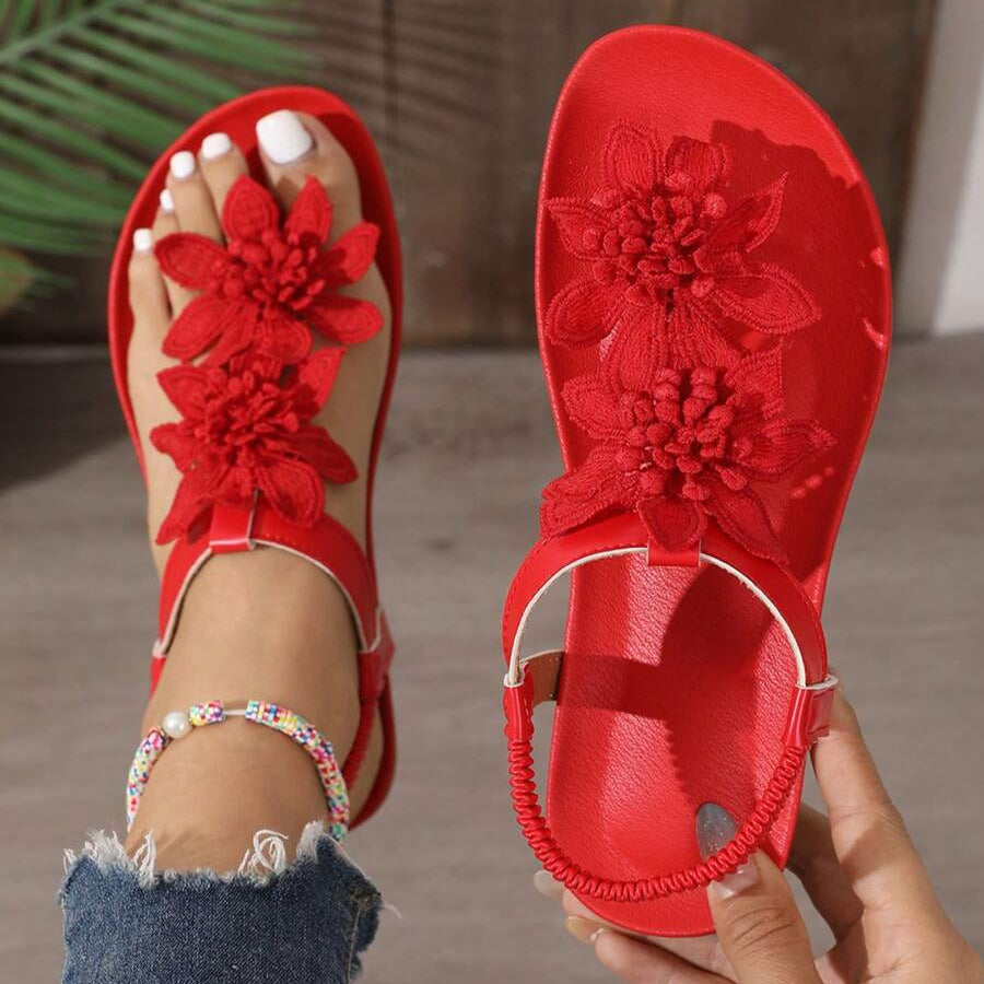 Fiorella | Sandalias Ortopédicas con Flores Aplicadas