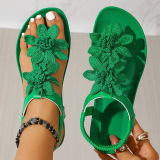 Fiorella | Sandalias Ortopédicas con Flores Aplicadas