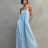 Vestido Amalfi – Maxi de Rayas Mediterráneo