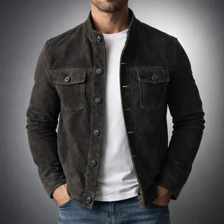 Lorenzo™ | Chaqueta de Ante Clásica