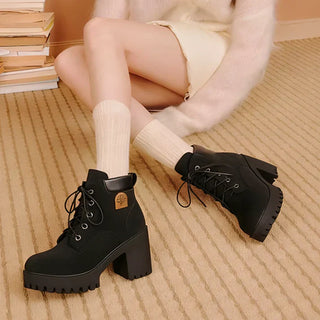 Emma | Botines de tacón con plataforma