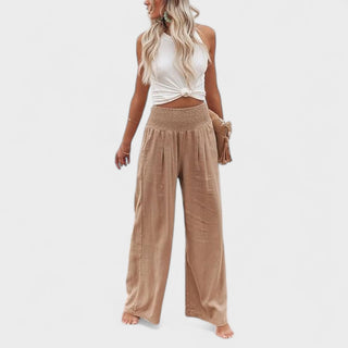 Susana™ | Pantalones Amplios de Algodón y Lino