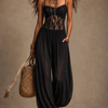 Laia | Mono halter con encaje fluido