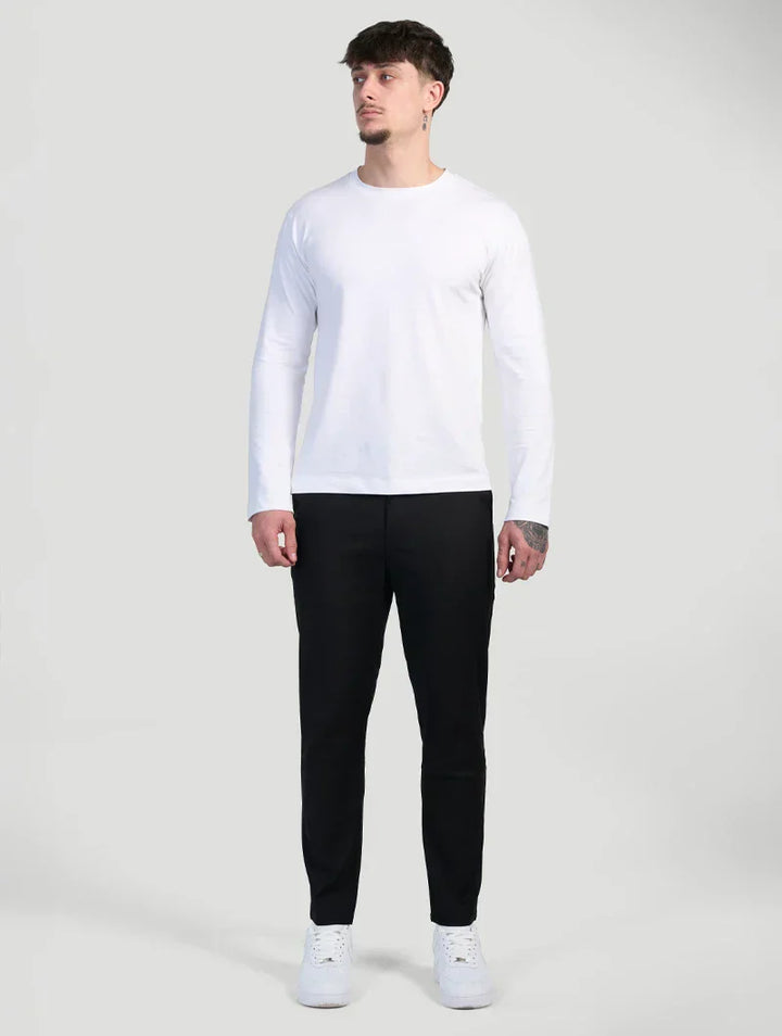 Astino Pantalones rectos - Negro