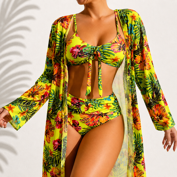 DELACROIX | Bikini de 3 piezas Elegante Tropical Marie