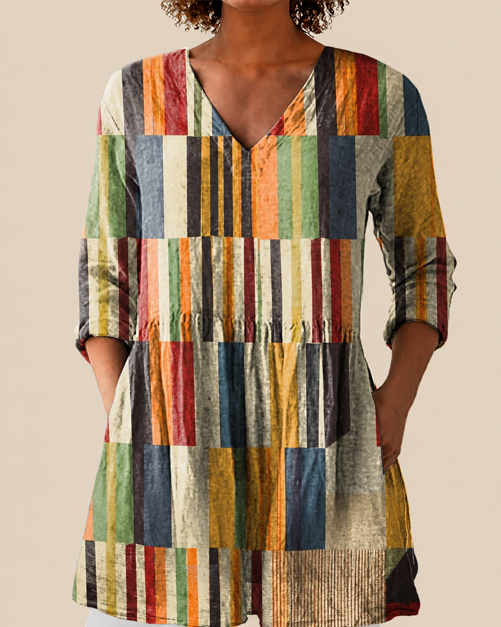 Avery | Blusa larga con un estampado llamativo