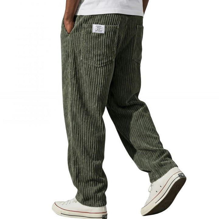 Adriano - Pantalones de Terciopelo Acanalado