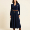 Mila – Vestido largo efecto ante