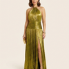 Oriana - Vestido metalizado con espalda descubierta