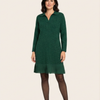Elvira - Vestido corto con solapa y brillo sutil