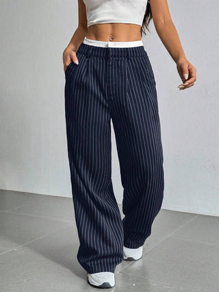 Talia™ | Pantalones de Cintura Alta y Pierna Ancha