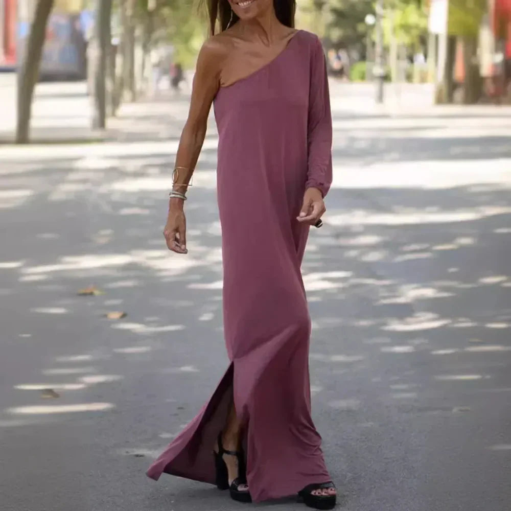 Lily Rose - Vestido de un solo hombro y corte holgado
