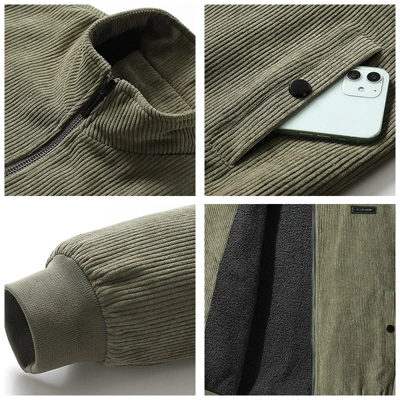 Hugo | Chaqueta de pana con forro de borreguillo