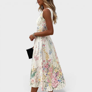 Teresa | Vestido midi floral sin mangas