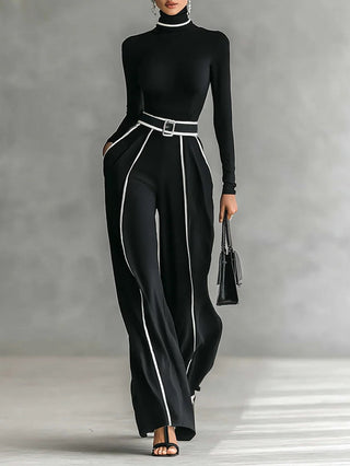 Vera™ | Conjunto elegante con detalle de contraste