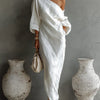 Melisa | Vestido maxi asimétrico, elegante y fluido