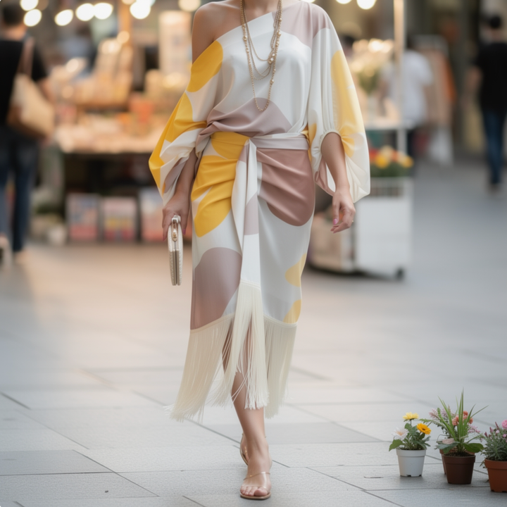 Daniela | Vestido elegante de flecos