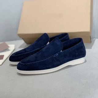 Enzo™ | Mocasines de ante con suela híbrida