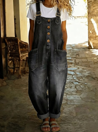Rocio™ - Mono vaquero casual con hebilla ajustable