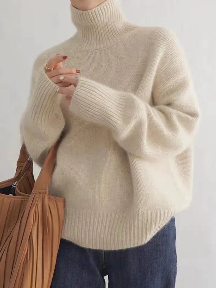 Elena - Jersey de cuello alto elegante