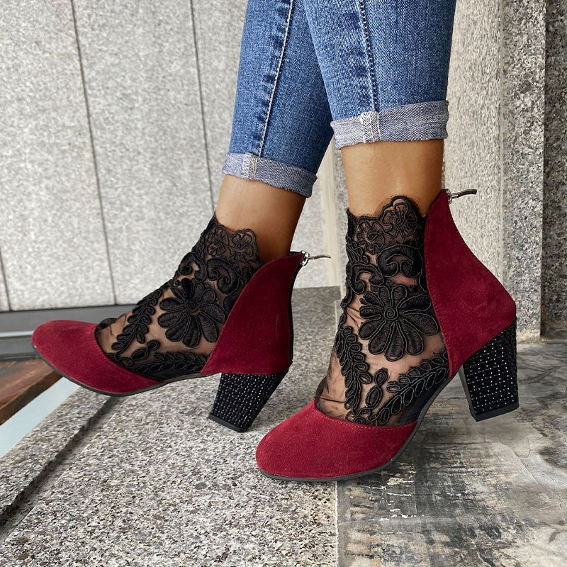 Isabel - Tacones altos de encaje