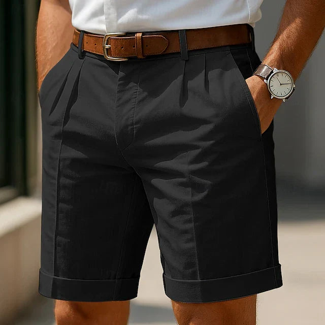 Heren Plissé Tailored Shorts