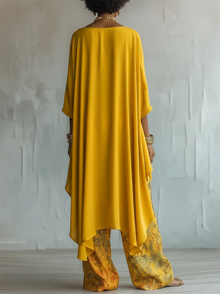 Ida | Conjunto de dos piezas aireado con pantalón floral
