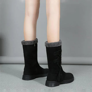 Lidia - Botas de invierno con suela gruesa y forro cálido