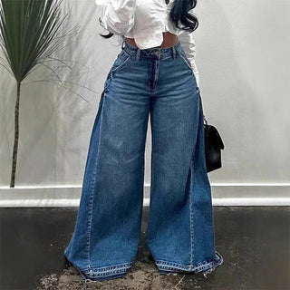 Sara - Vaqueros oversize de cintura alta y pierna ancha