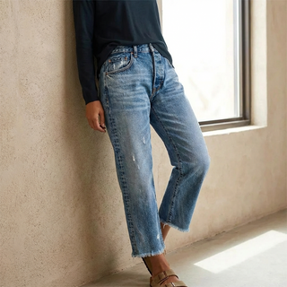 Vaqueros retro rectos y cropped para mujer
