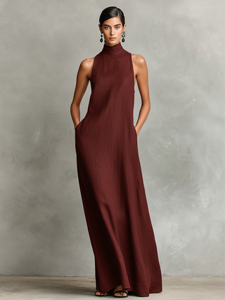 Chiara | Abito Maxi Collo Alto