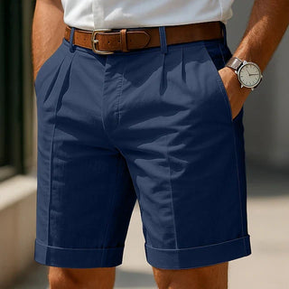 Heren Plissé Tailored Shorts